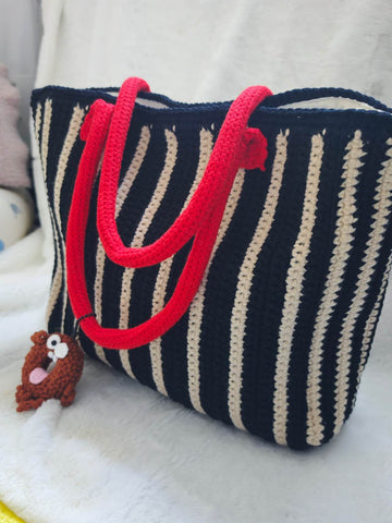 Borsa "Strisce e Dolcezza"