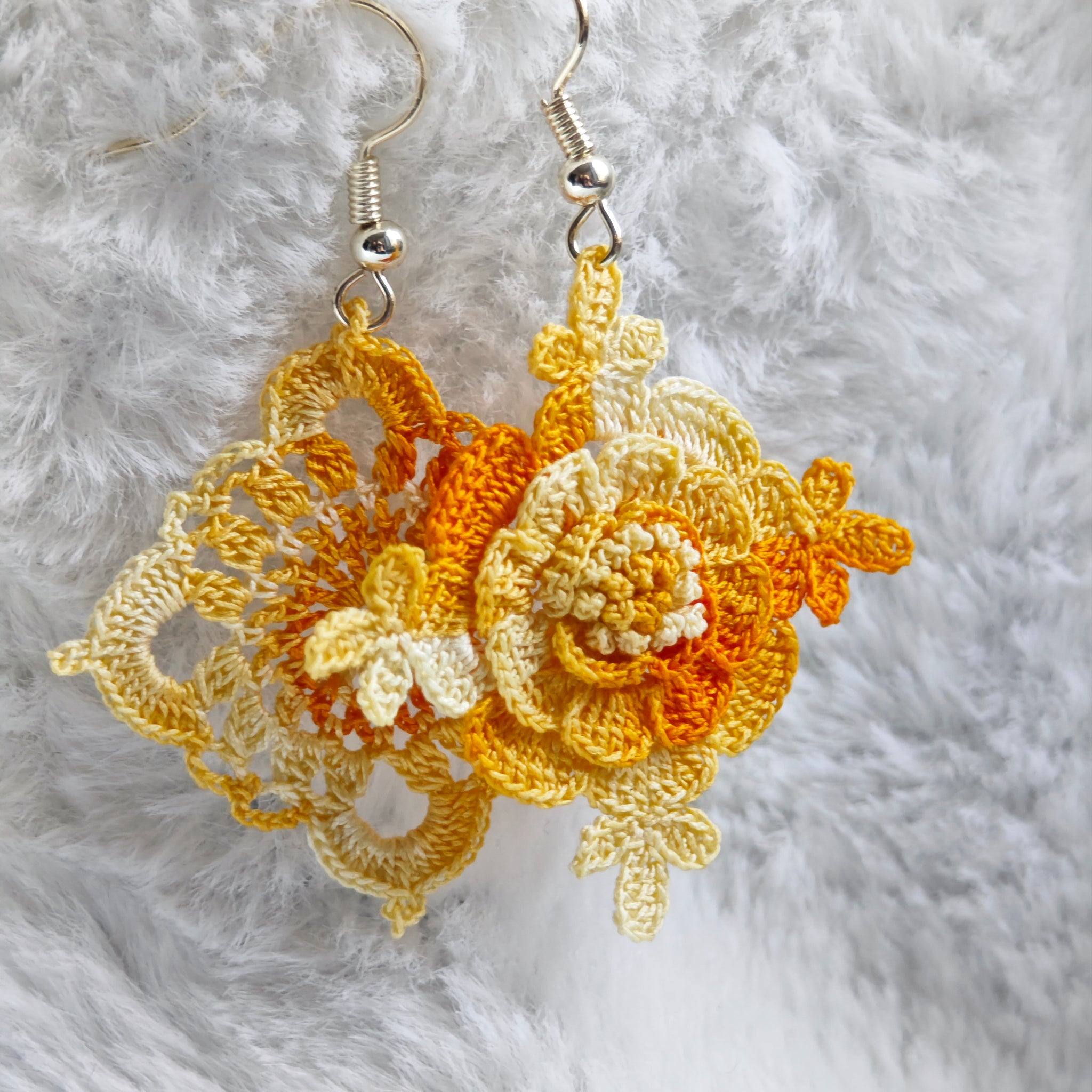 Pendientes "Flor Cuadrada"