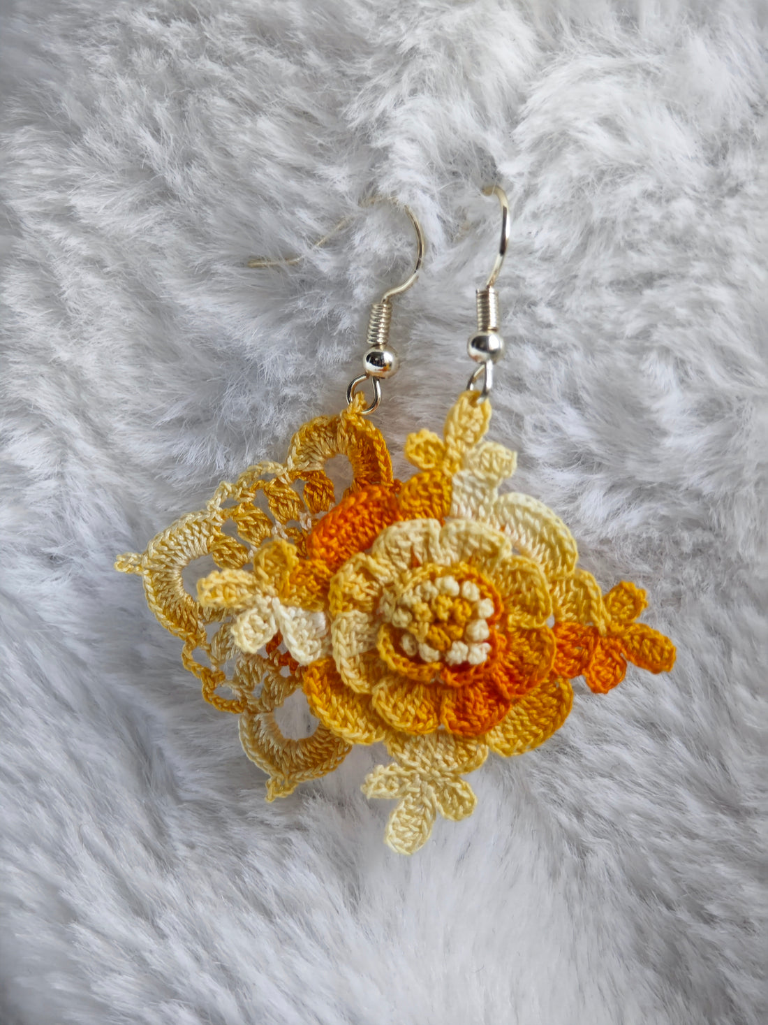 Pendientes "Flor Cuadrada"