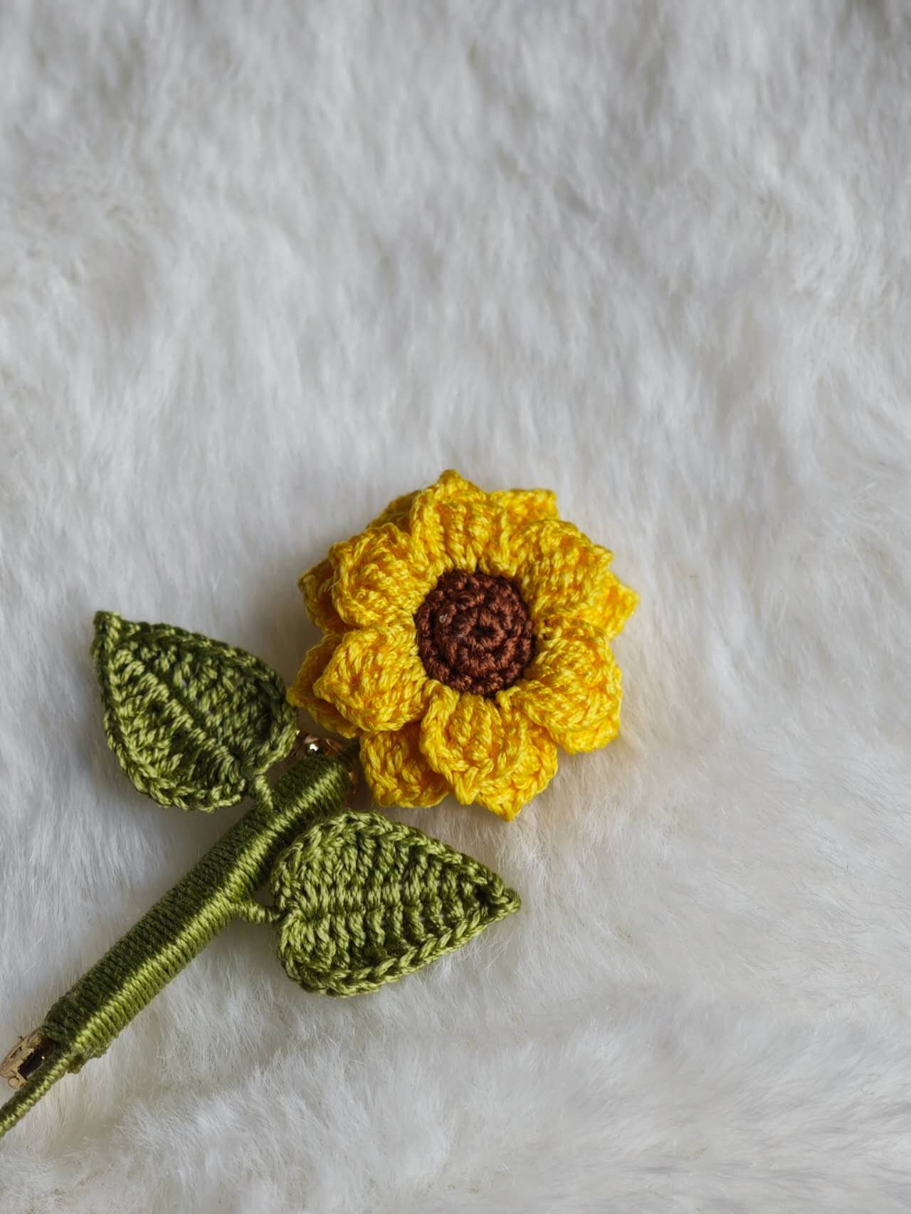 Handmade Sunflower Brooch