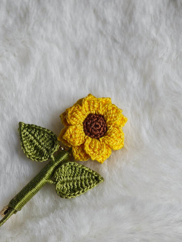 Handmade Sunflower Brooch