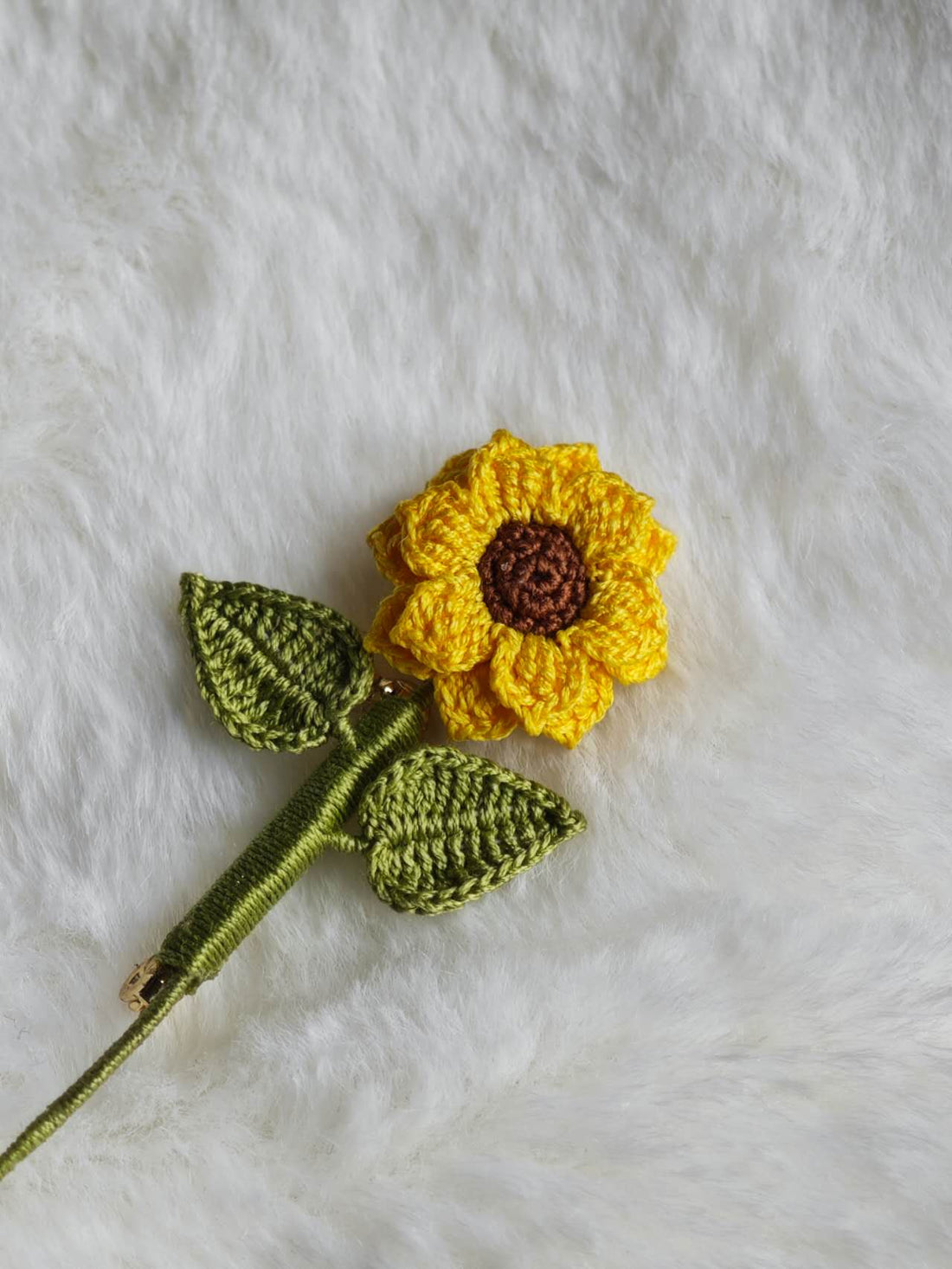 Handmade Sunflower Brooch