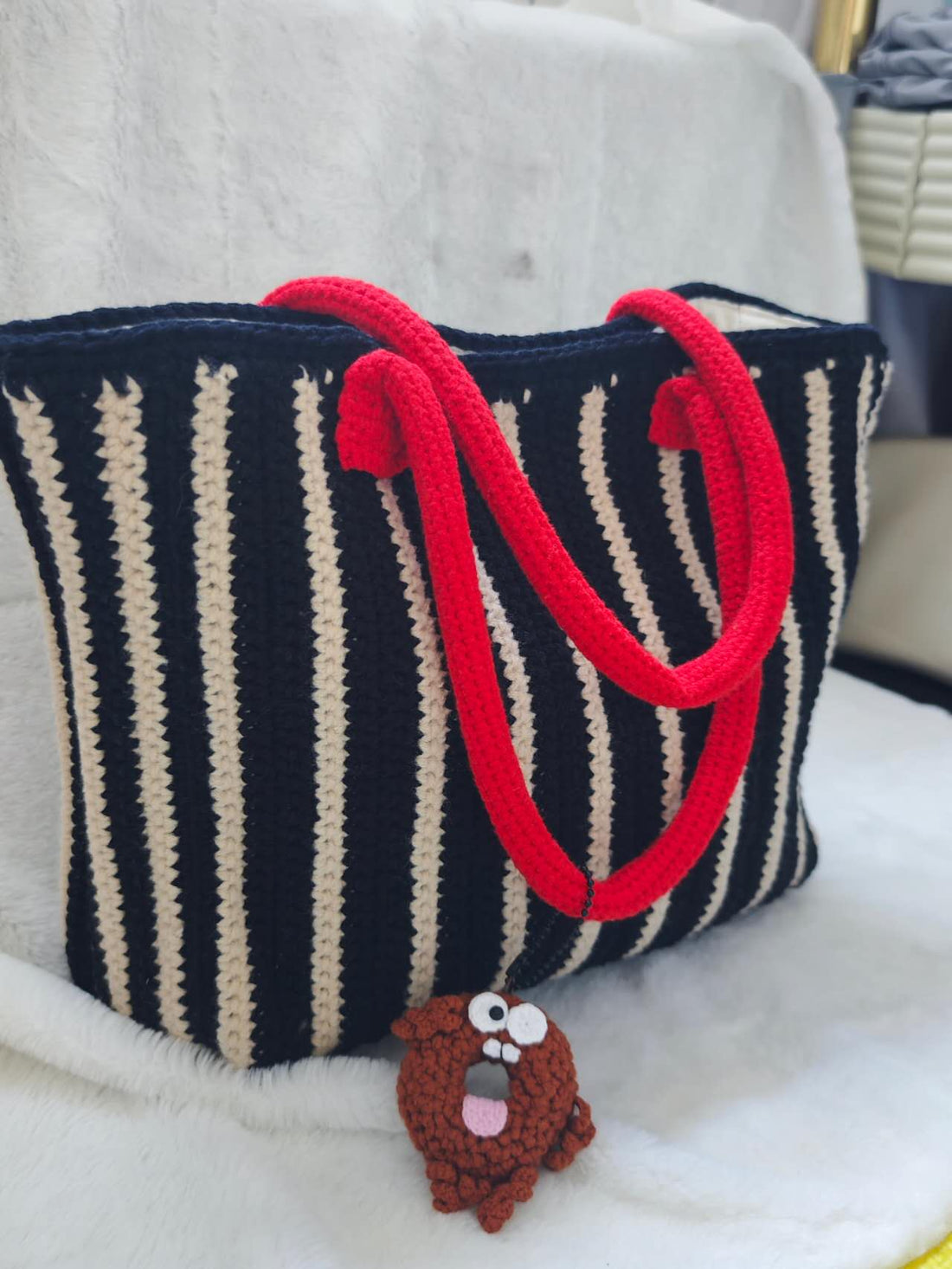 Borsa "Strisce e Dolcezza"