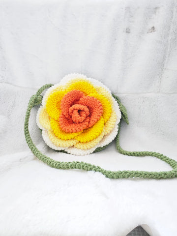 Borsa a Tracolla "Camellia Gialla"