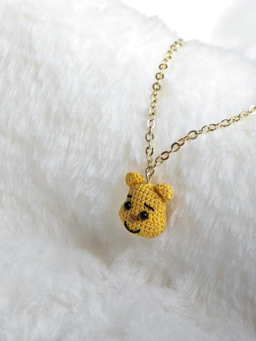 Handmade Necklace with Winnie the Pooh Pendant