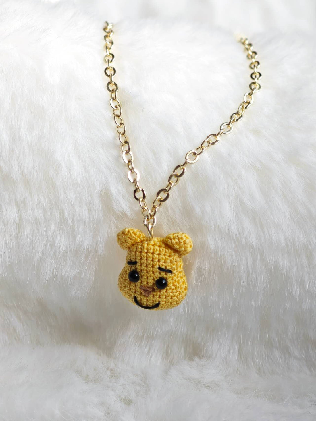 Handmade Necklace with Winnie the Pooh Pendant